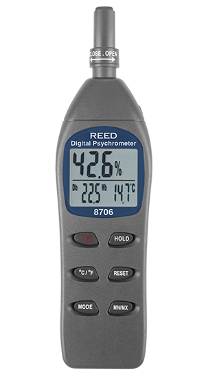 REED 8706 Psychrometer / Thermo-Hygrometer-