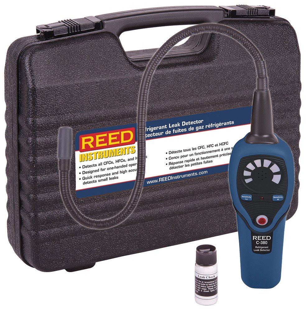 REED C-380 D&amp;eacute;tecteur de fuites de gaz r&amp;eacute;frig&amp;eacute;rants-Included