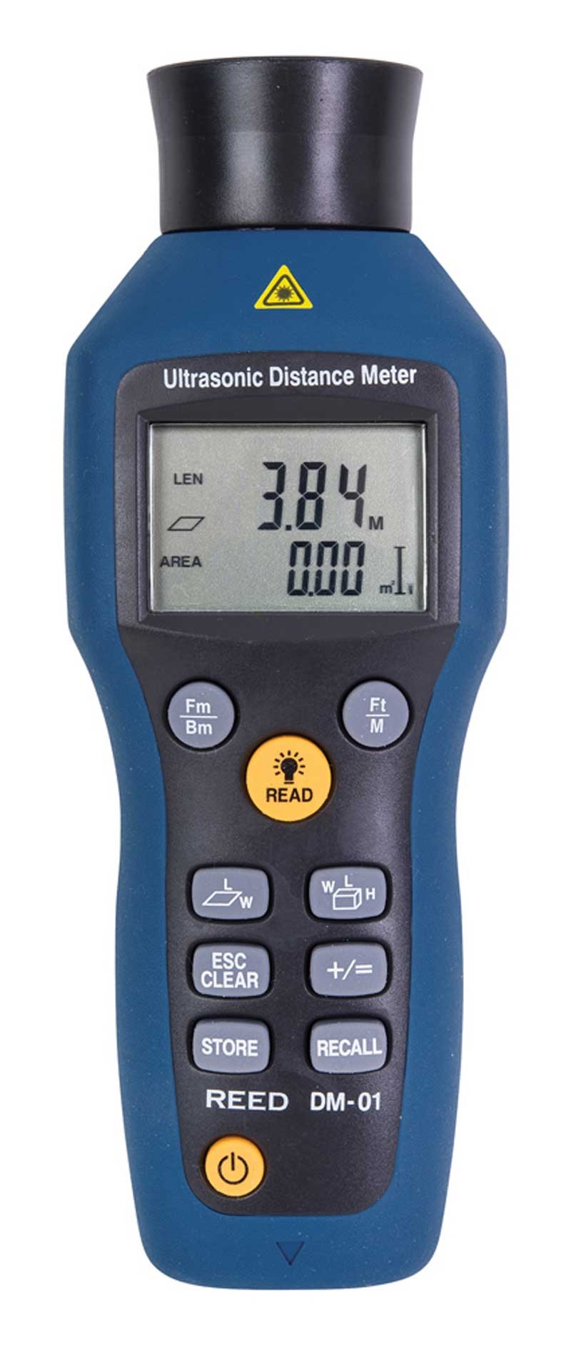REED DM-01 Ultrasonic Distance Meter, 52' (16m)-