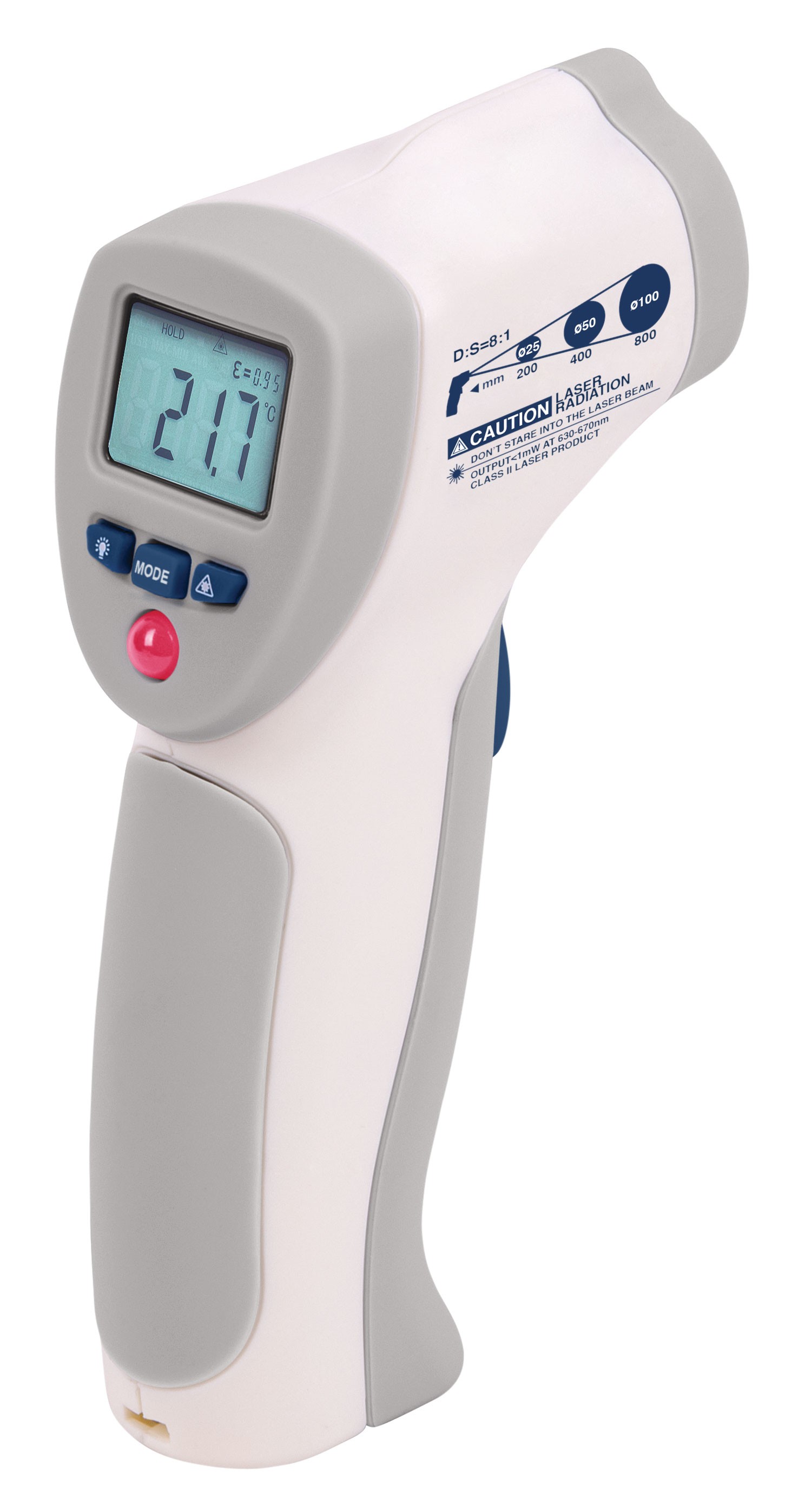 REED FS-200 Thermom&egrave;tre infrarouge alimentaire, 8:1, 392&deg;F (200&deg;C)-REED FS-200 Red Light