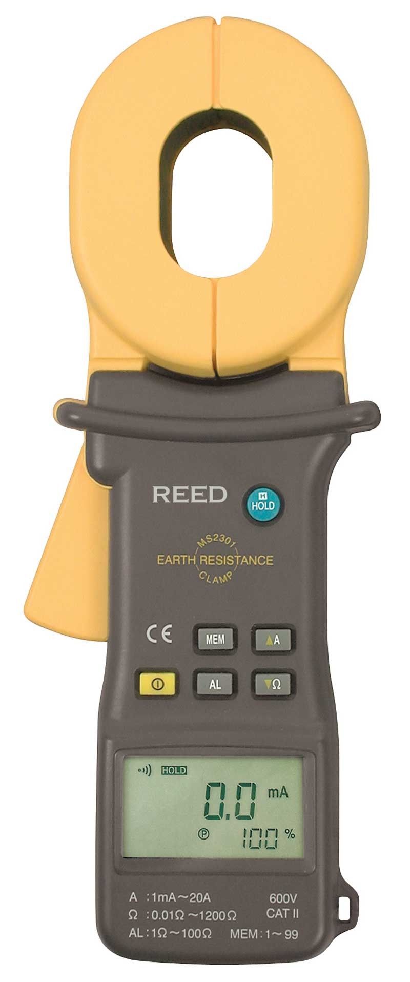 REED MS2301 Clamp-on Ground Resistance Tester-