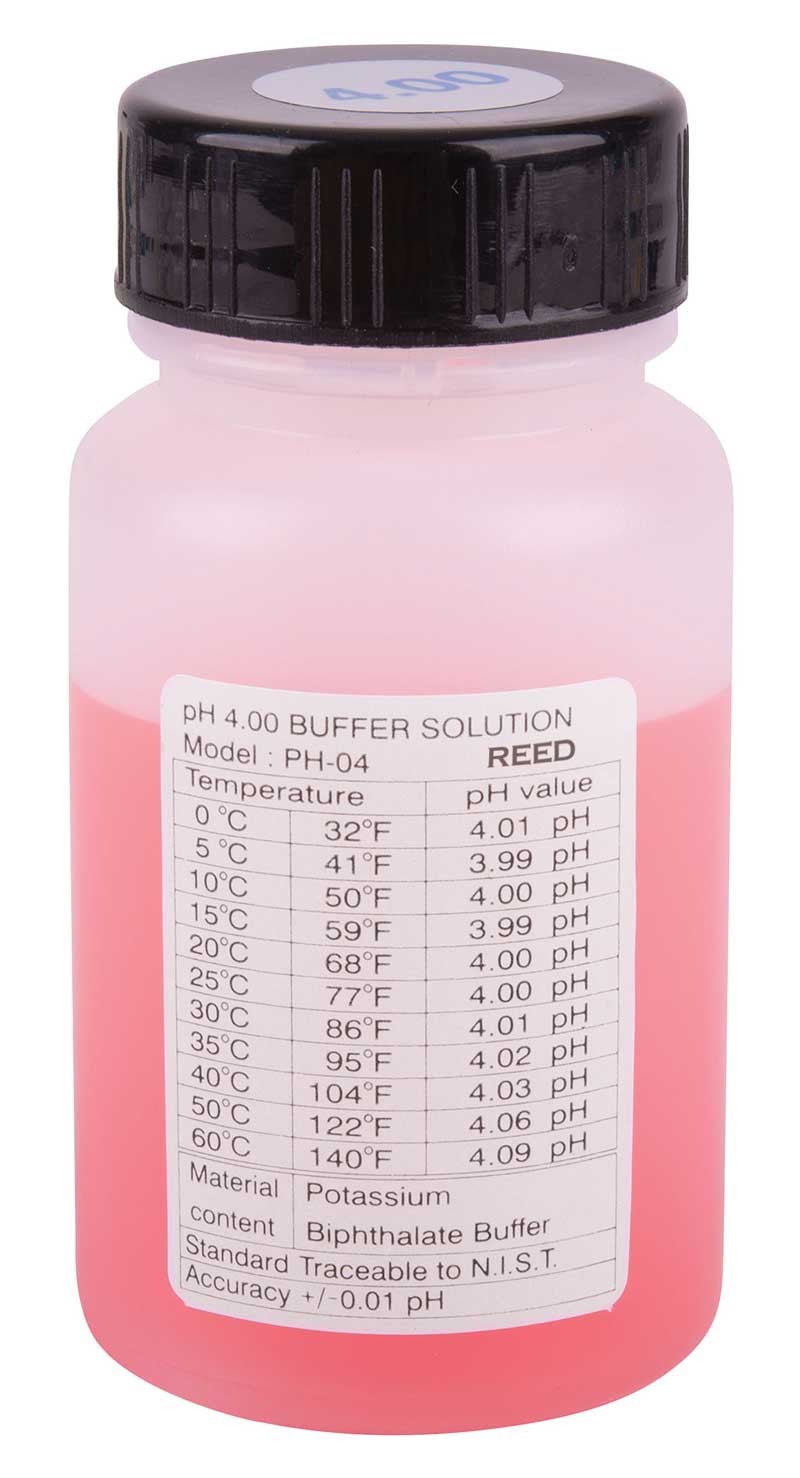 REED PH-04 pH Buffer Solution, 4pH-