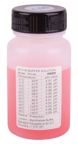 REED PH-04 pH Buffer Solution, 4pH-