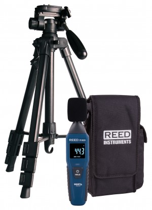 REED R1620-KIT2 Data Logging Smart Series Sound Level Meter with Tripod and Carrying Case-