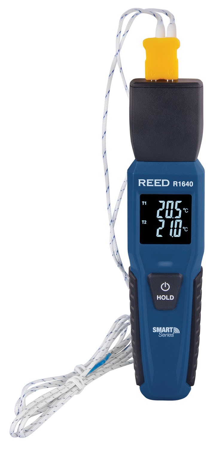 REED R1640 Thermocouple Thermometer, Bluetooth-