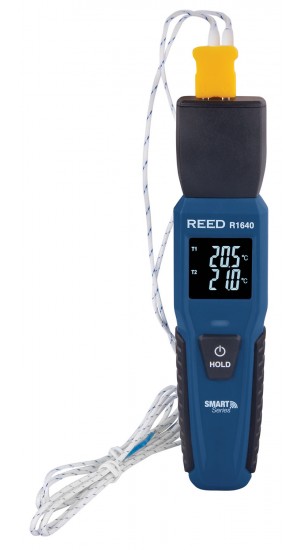 REED R1640 Thermocouple Thermometer, Bluetooth-