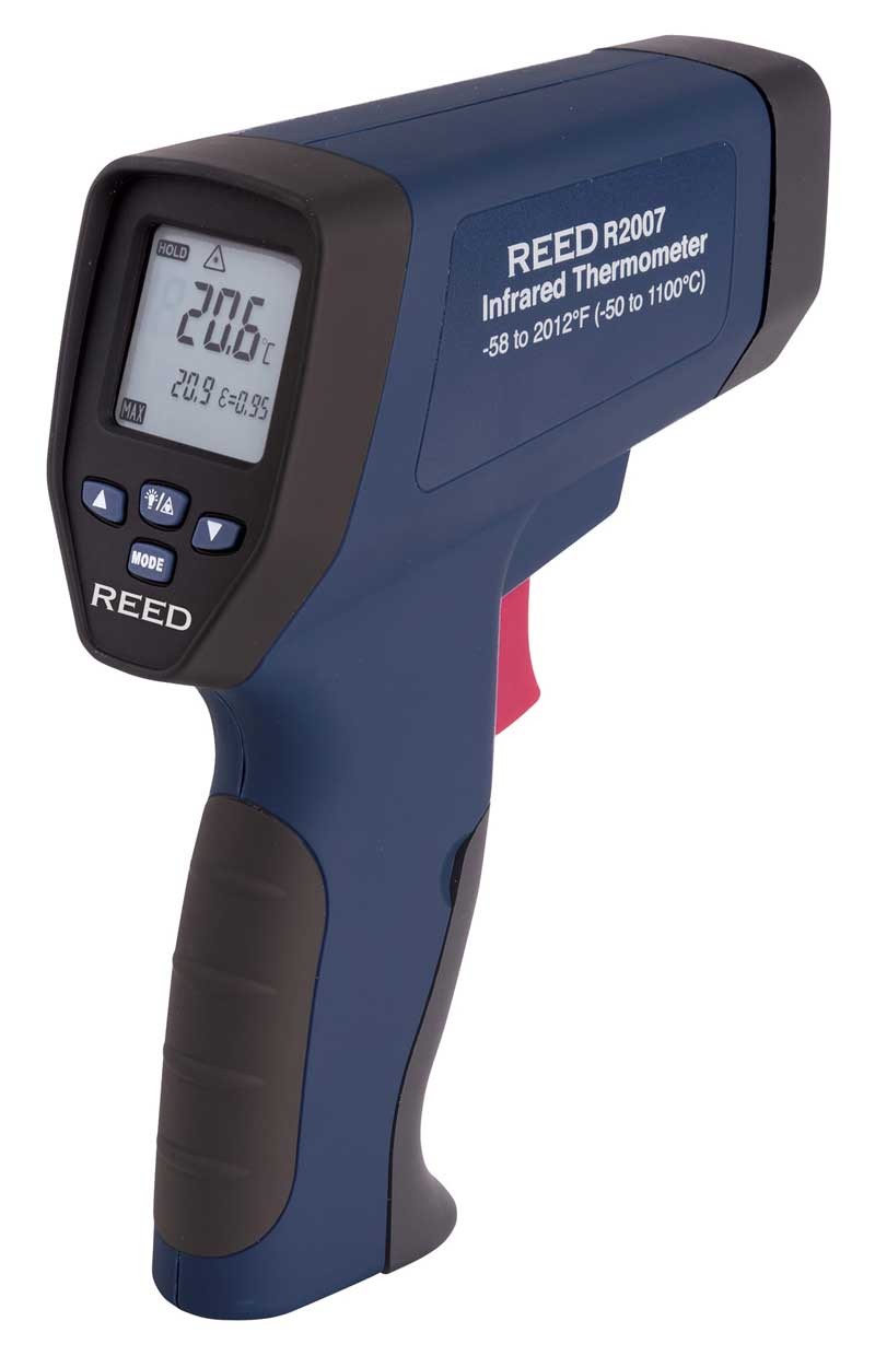 REED R2007 Dual Laser Infrared Thermometer, 50:1,  2012&amp;deg;F (1100&amp;deg;C)-