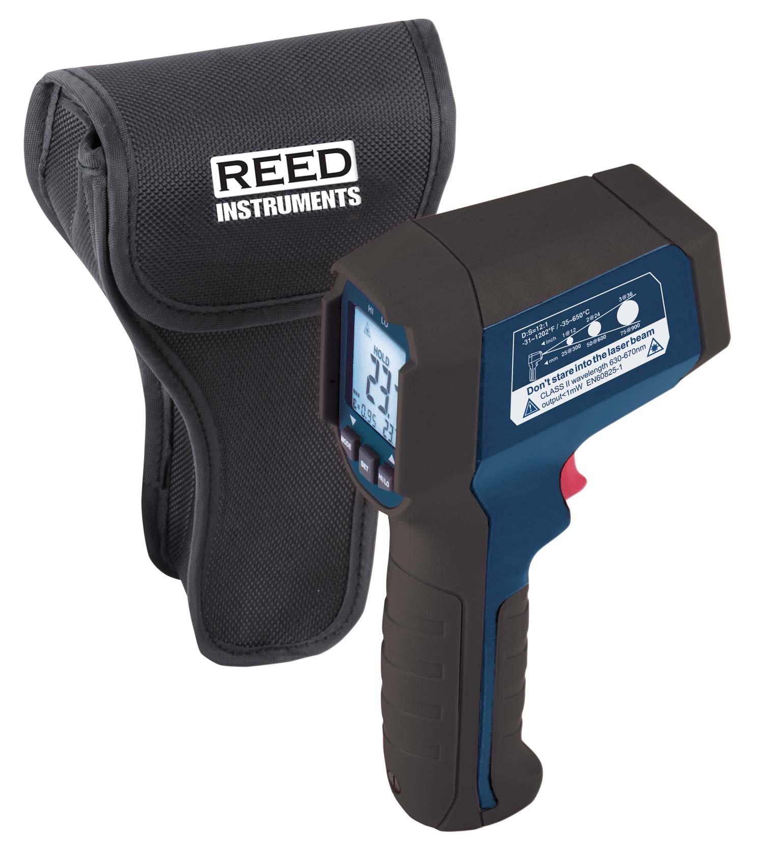REED R2310 Infrared (IR) Thermometer, 12:1, 1202&amp;deg;F (650&amp;deg;C)-Included