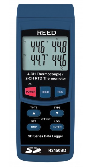 REED R2450SD Data Logging Thermometer-