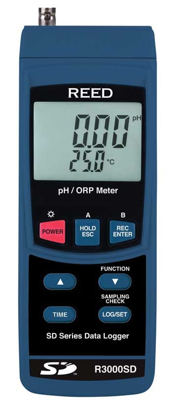 REED R3000SD Data Logging pH/ORP Meter-