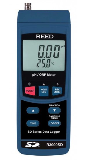 REED R3000SD Data Logging pH/ORP Meter-