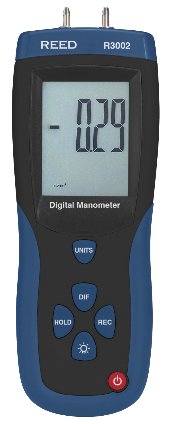 REED R3002 Digital Differential Pressure Manometer (5psi)-