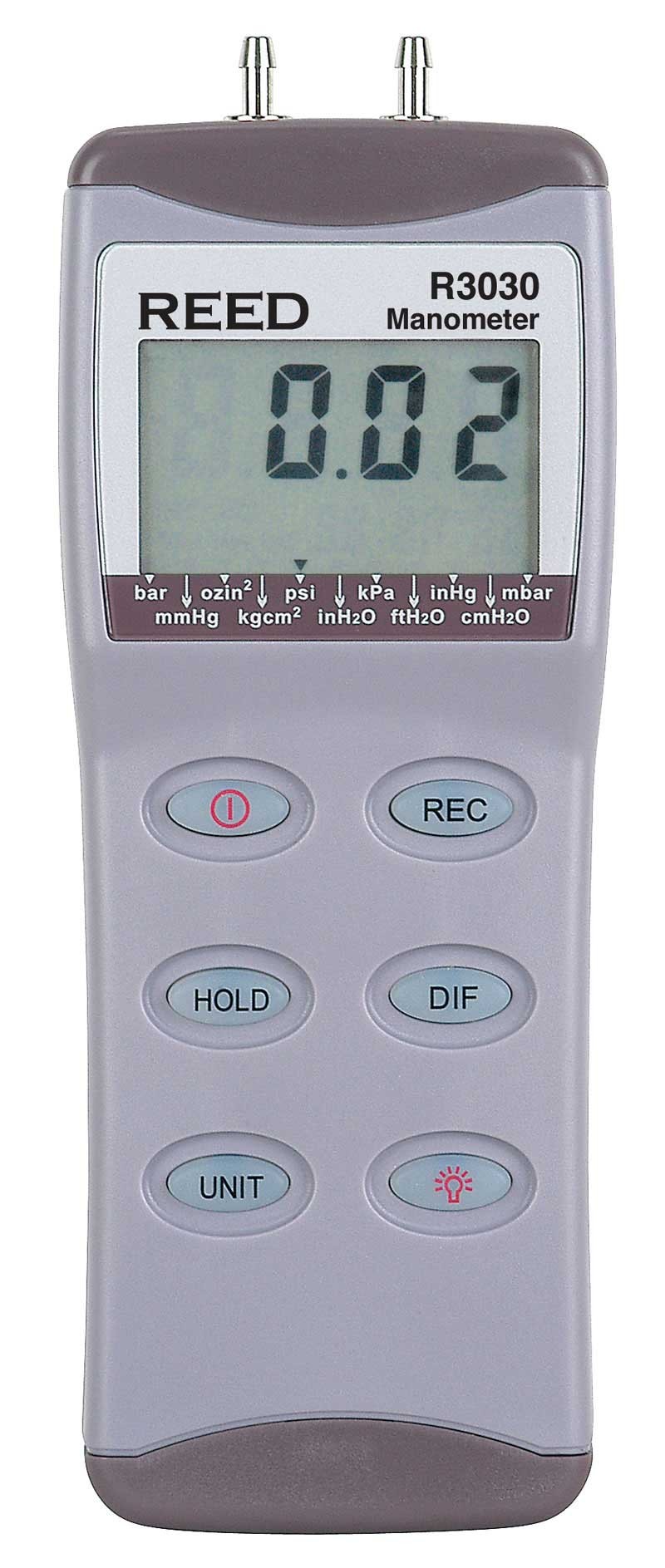 REED R3030 Digital Differential Pressure Manometer (30psi)-