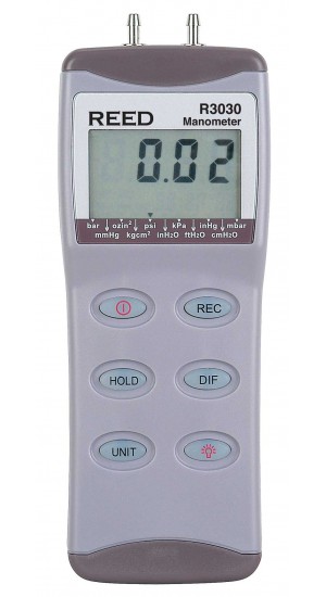 REED R3030 Digital Differential Pressure Manometer (30psi)-