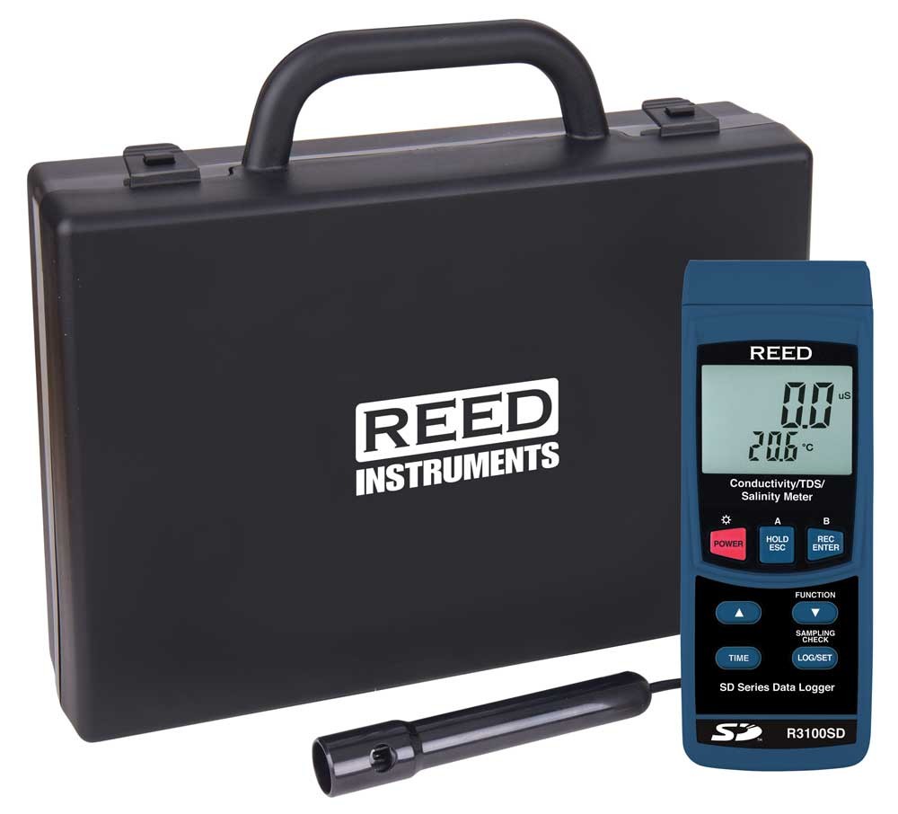 REED R3100SD Data Logging Conductivity/TDS/Salinity Meter-Included