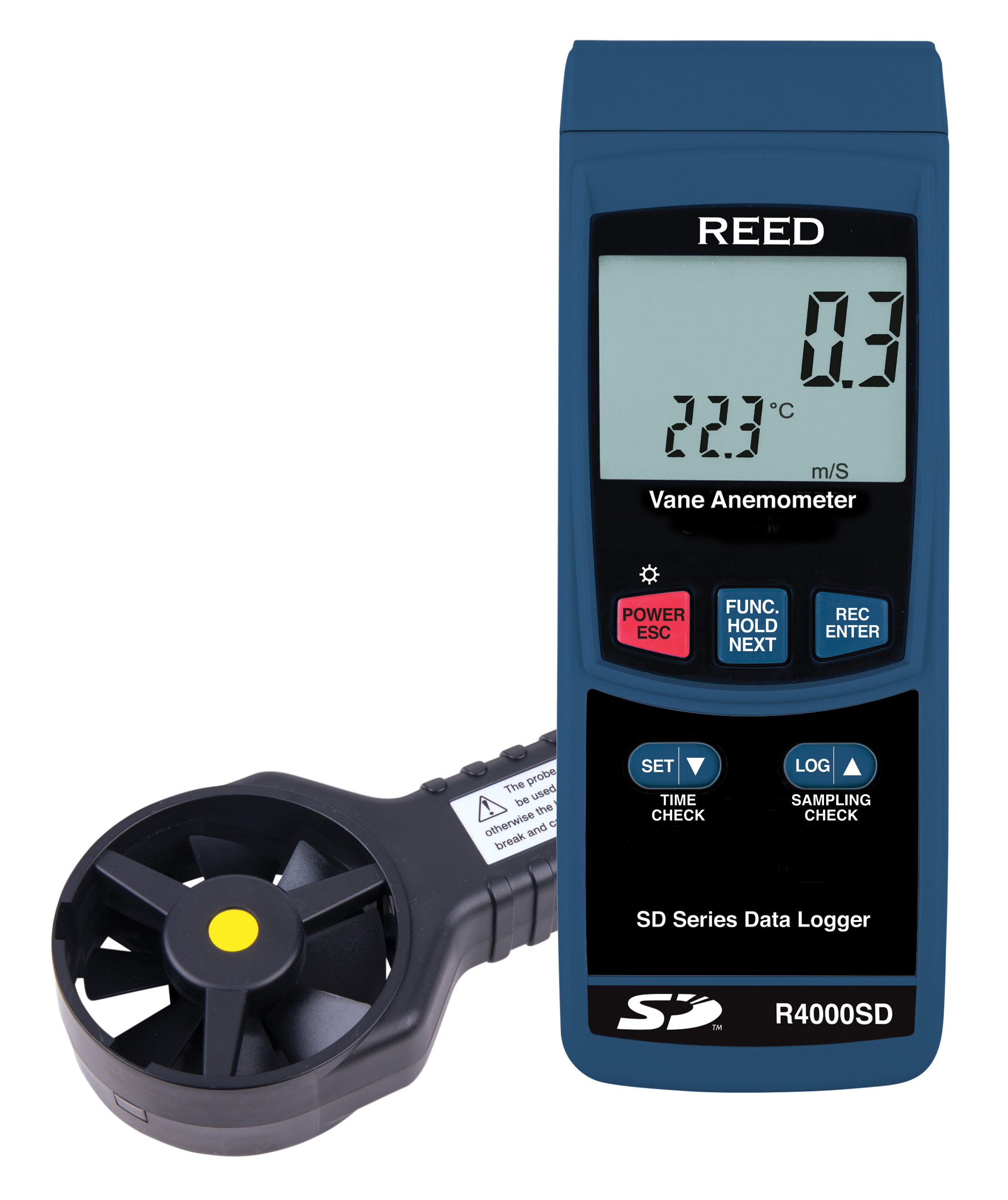 REED R4000SD Data Logging Vane Thermo-Anemometer-REED R4000SD 3