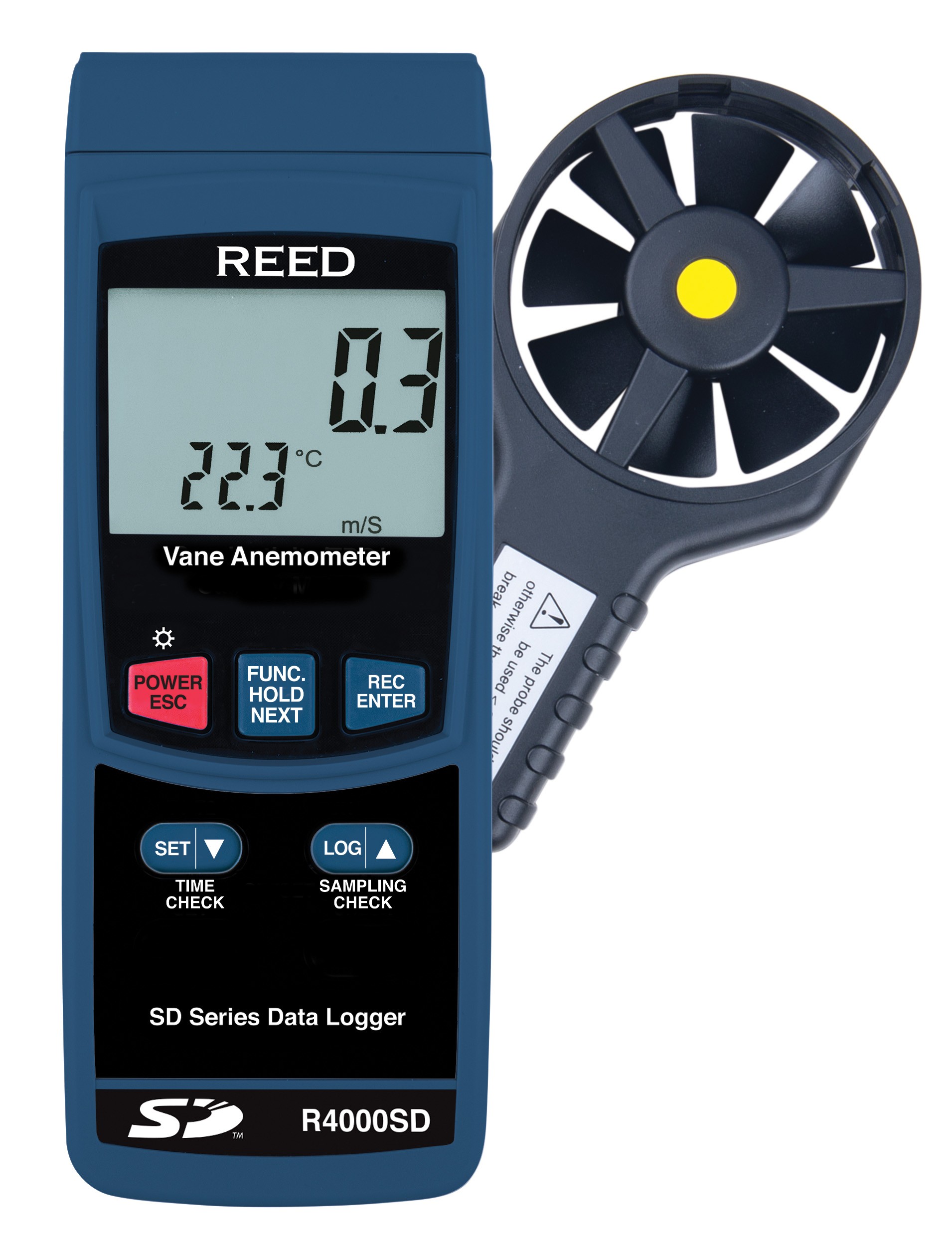 REED R4000SD Data Logging Vane Thermo-Anemometer-
