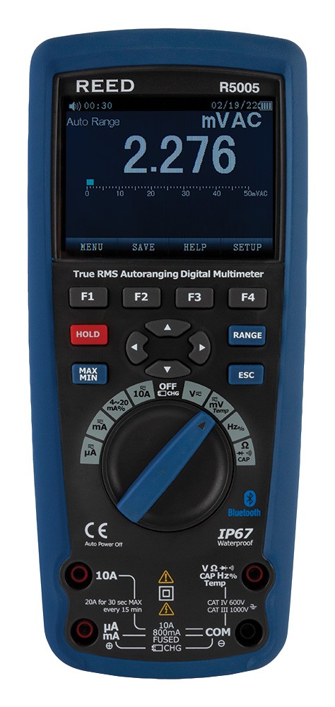 REED R5005 True RMS Industrial Multimeter with Bluetooth-