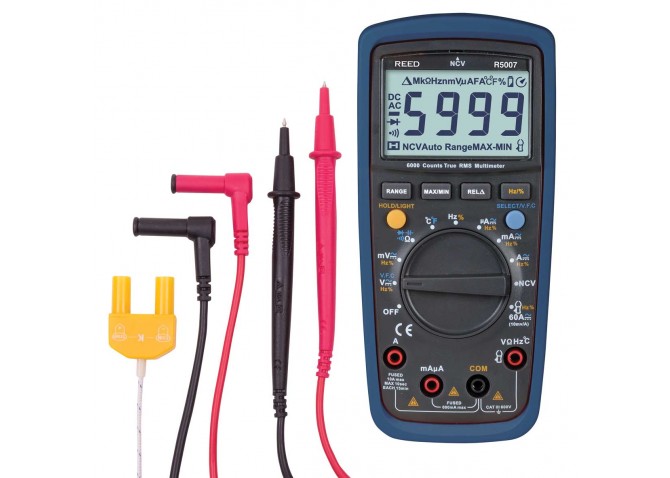 REED R5007 True RMS Digital Multimeter with NCV