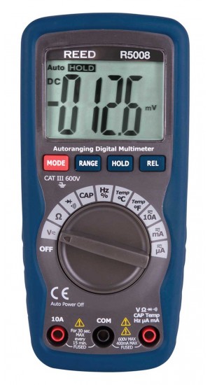 REED R5008 Compact Digital Multimeter with Temperature-