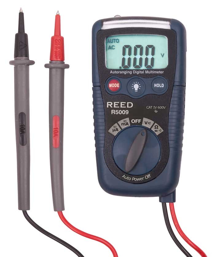 REED R5009 Compact Multimeter with NCV and Flashlight-