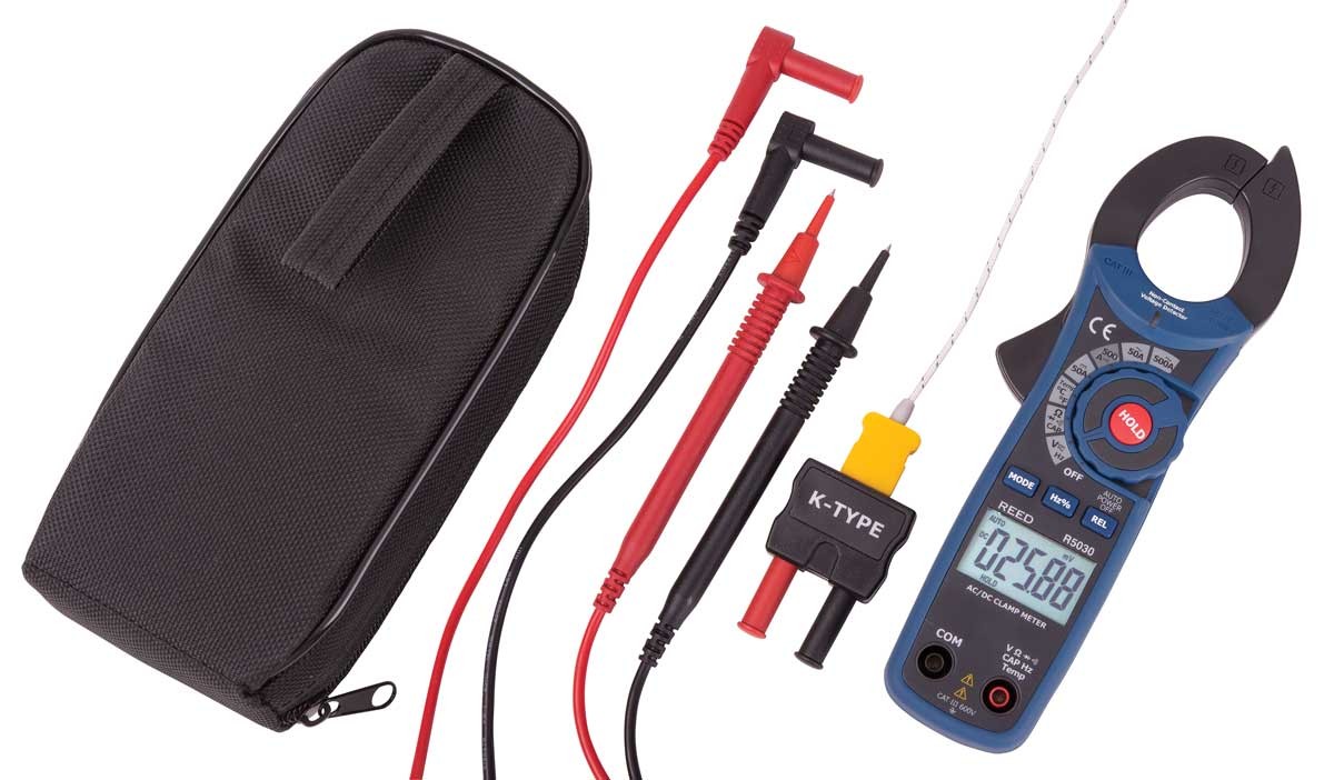 REED R5030 500A True RMS AC/DC Clamp Meter with NCV-Included