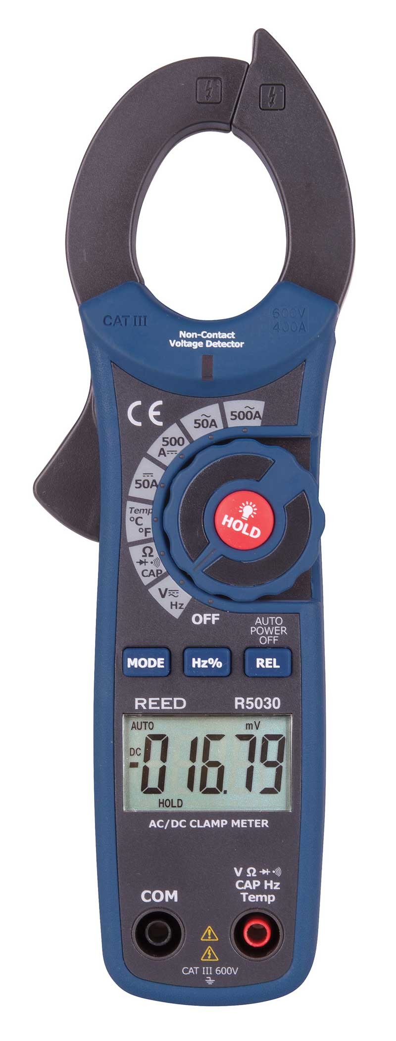REED R5030 500A True RMS AC/DC Clamp Meter with NCV-