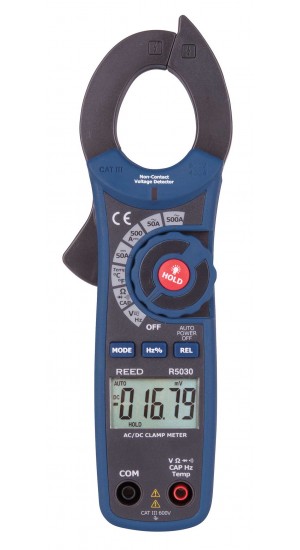 REED R5030 500A True RMS AC/DC Clamp Meter with NCV-