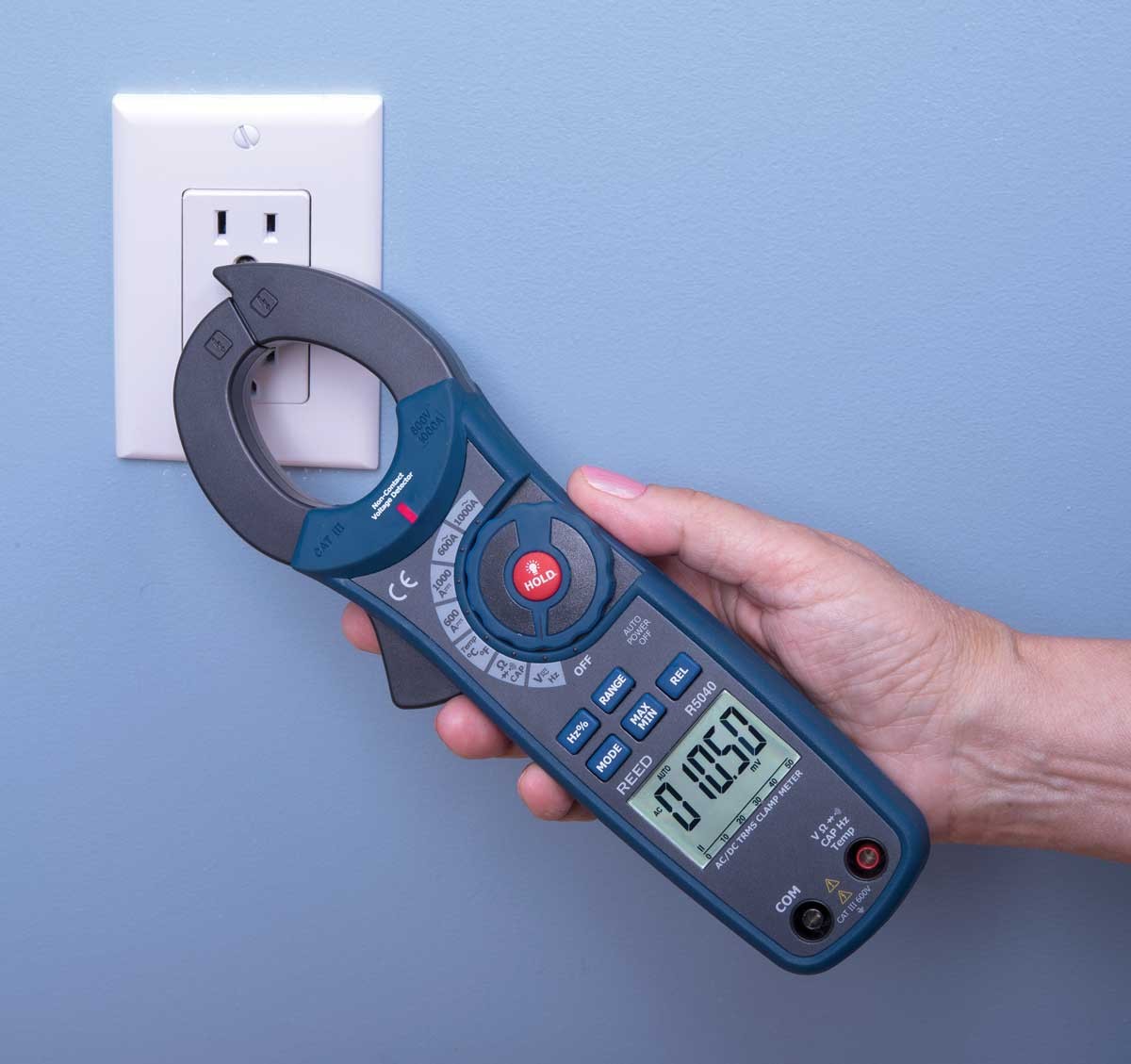 REED R5040 1000A True RMS AC/DC Clamp Meter with NCV-REED R5040 2