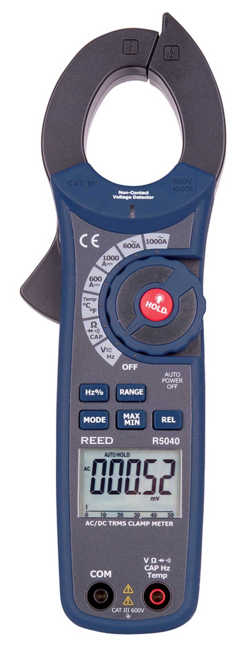 REED R5040 1000A True RMS AC/DC Clamp Meter with NCV-