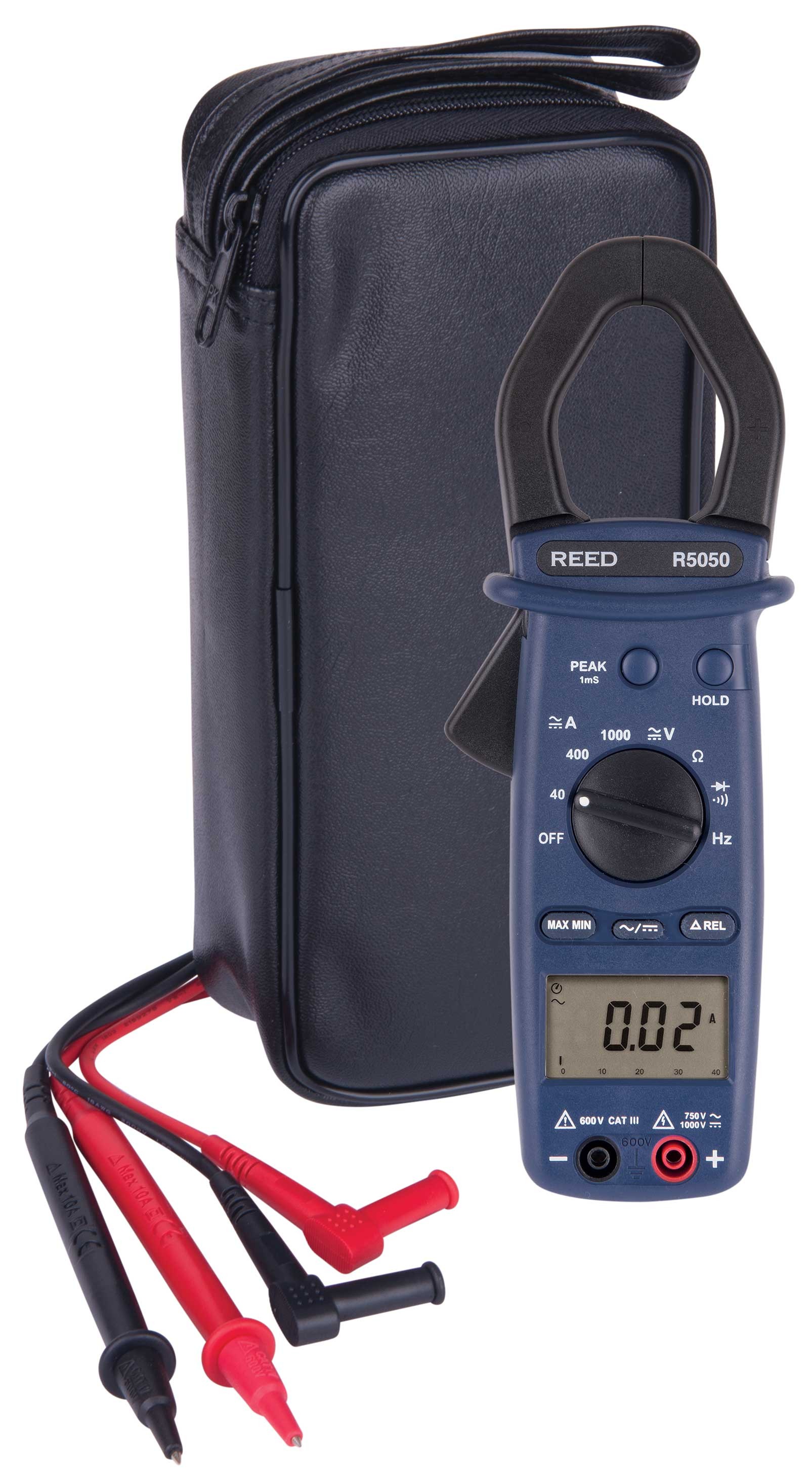 REED R5050 1000A True RMS AC/DC Clamp Meter-Included