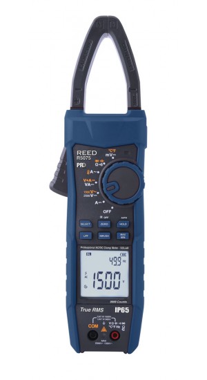 REED R5075 Professional Clamp Meter, Solar, CAT. III, 1500V-