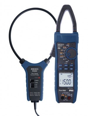 REED R5075-KIT Solar Clamp Meter Kit with 18" Flexible Current Probe-