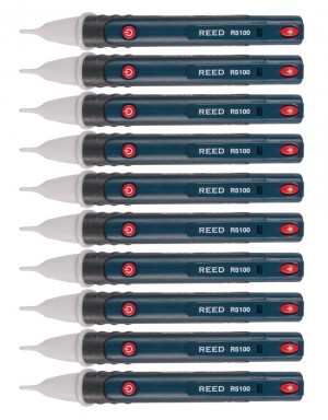 REED R5100-10PK Non-Contact AC Voltage Detector with Flashlight, 10-Pack-