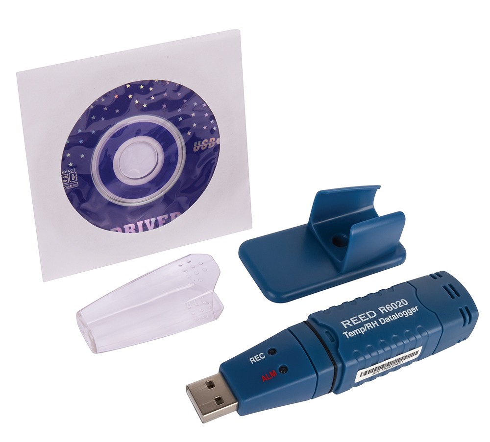 REED R6020 Temperature &amp; Humidity USB Data Logger-Included