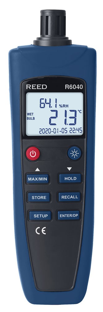 REED R6040 Psychrometer/Thermo-Hygrometer-