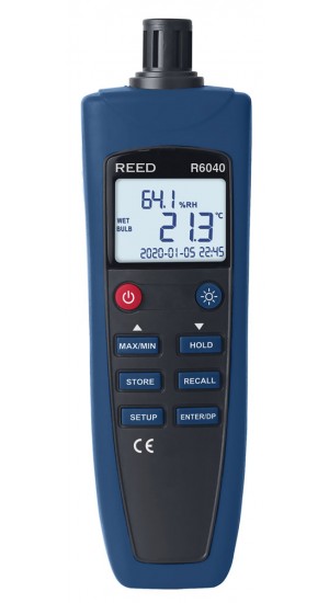 REED R6040 Psychrometer/Thermo-Hygrometer-