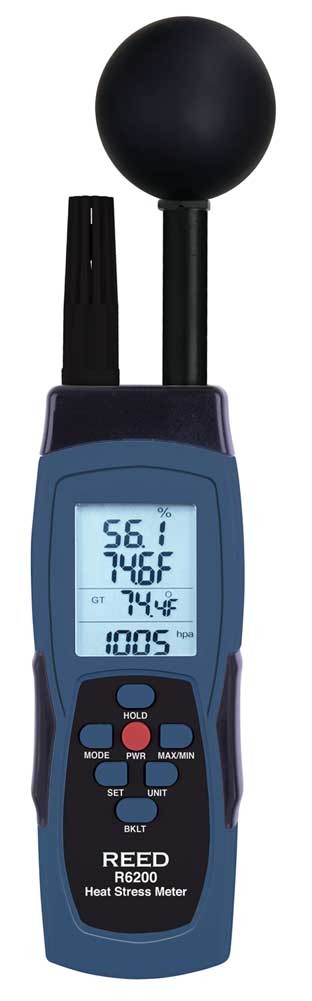 REED R6200 Compteur de contrainte thermique WBGT-