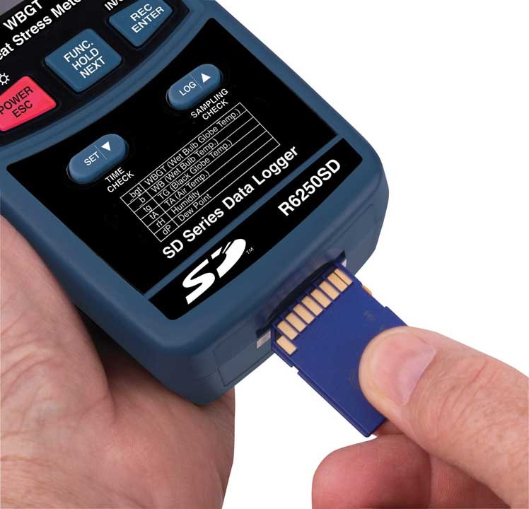 REED R6250SD Compteur de contrainte thermique avec enregistrement de donn&amp;eacute;es-REED R6250SD 2