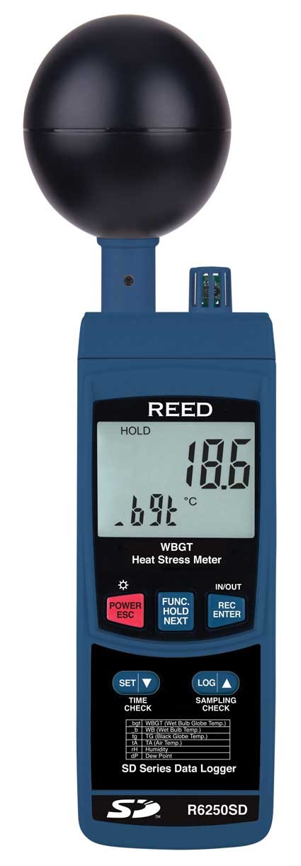 REED R6250SD Data Logging Heat Stress Meter-