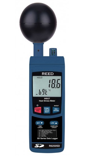 REED R6250SD Compteur de contrainte thermique avec enregistrement de donn&amp;eacute;es-