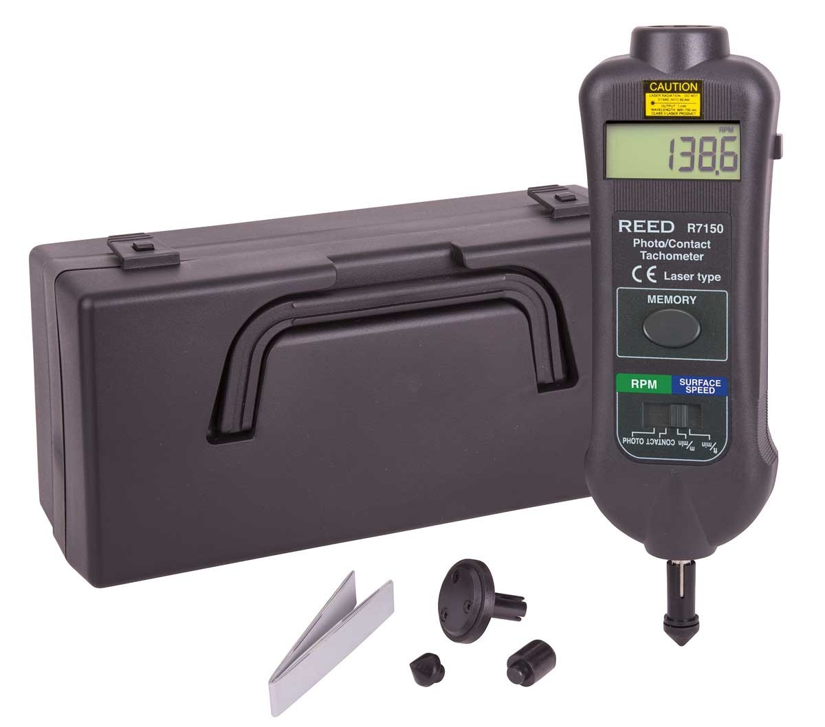 REED R7150 Professional Combination Contact / Laser Photo Tachometer-Included