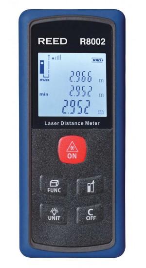 REED R8002 Laser Distance Meter, 148&#039; (45m)-