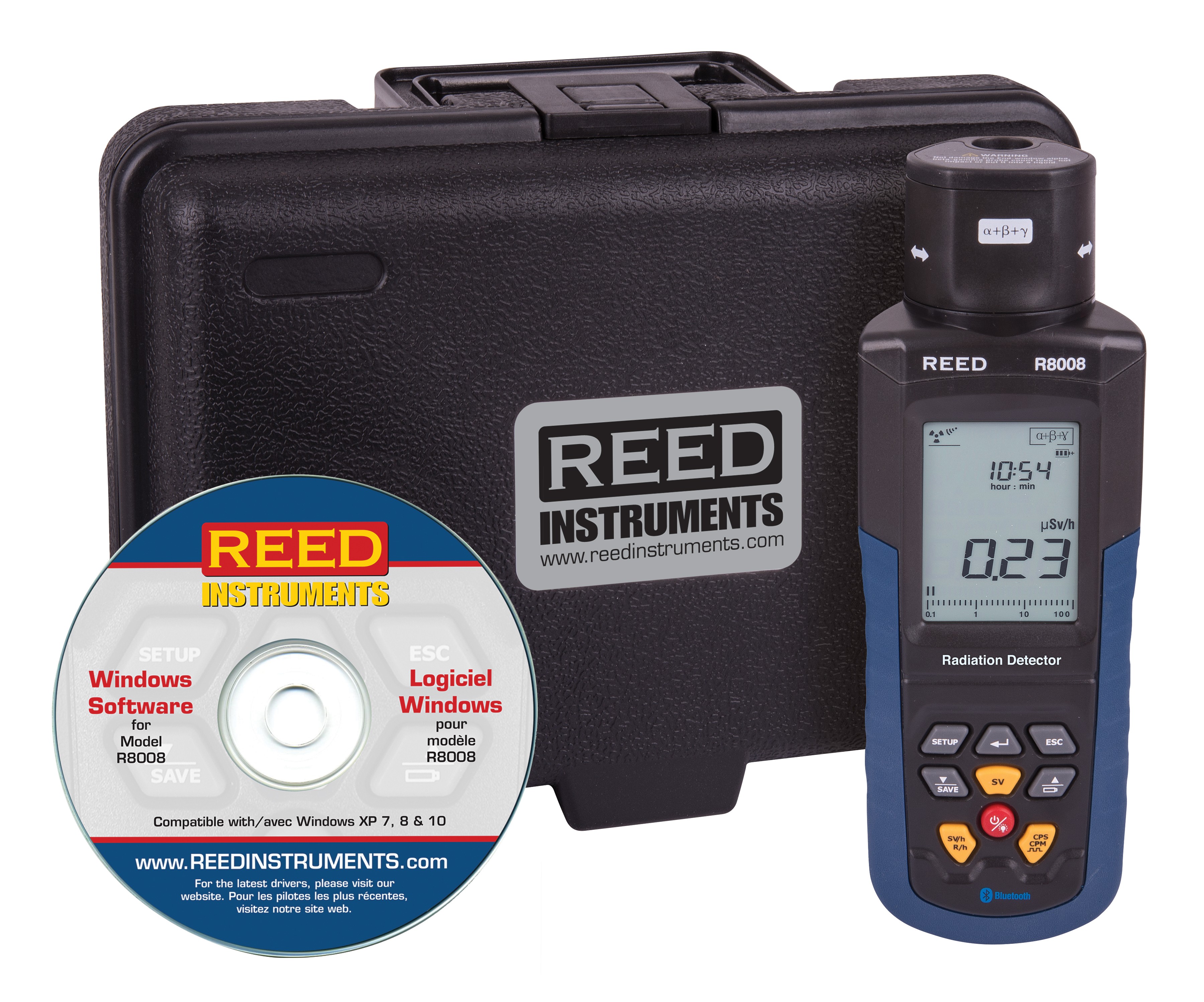 REED R8008 Portable Radiation Dosimeter-Included