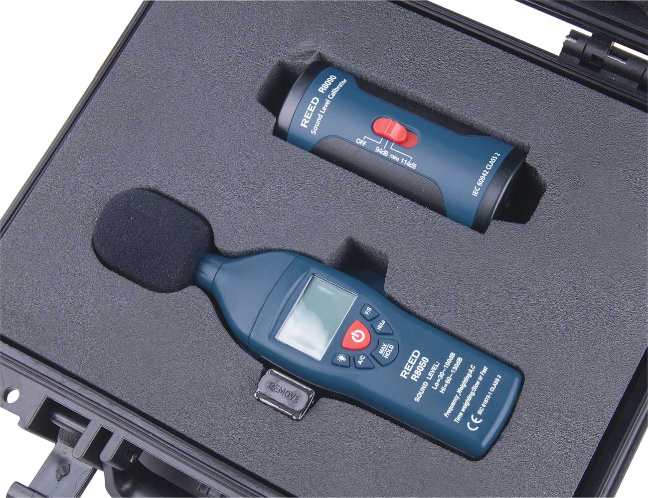 REED R8050-KIT Sound Level Meter and Calibrator Kit-REED R8050-KIT 2
