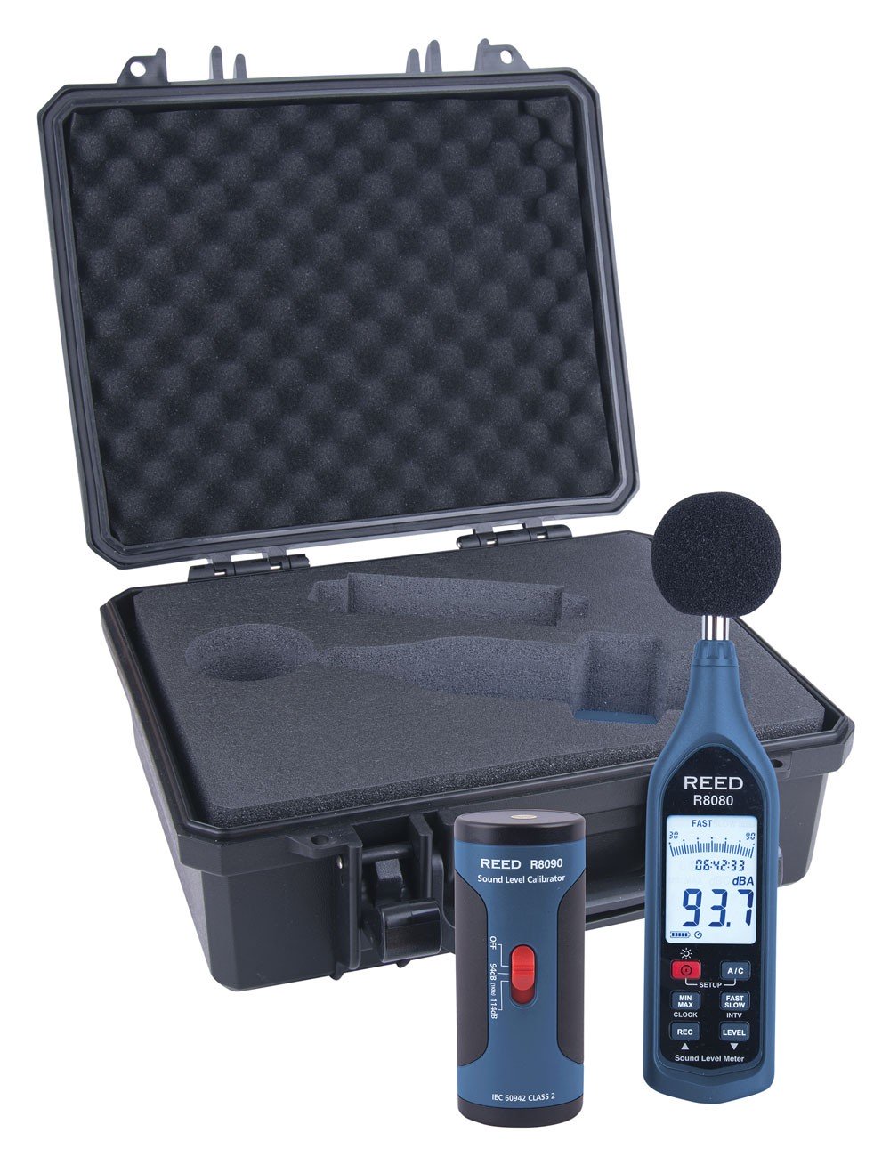 REED R8080-KIT Data Logging Sound Level Meter and Calibrator Kit-