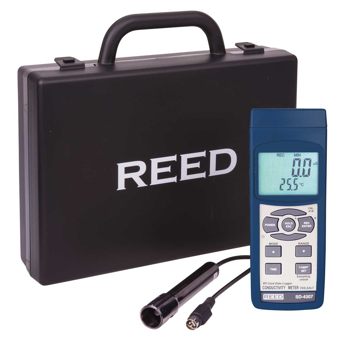 REED SD-4307 Data Logging Conductivity/TDS/Salinity Meter-Included