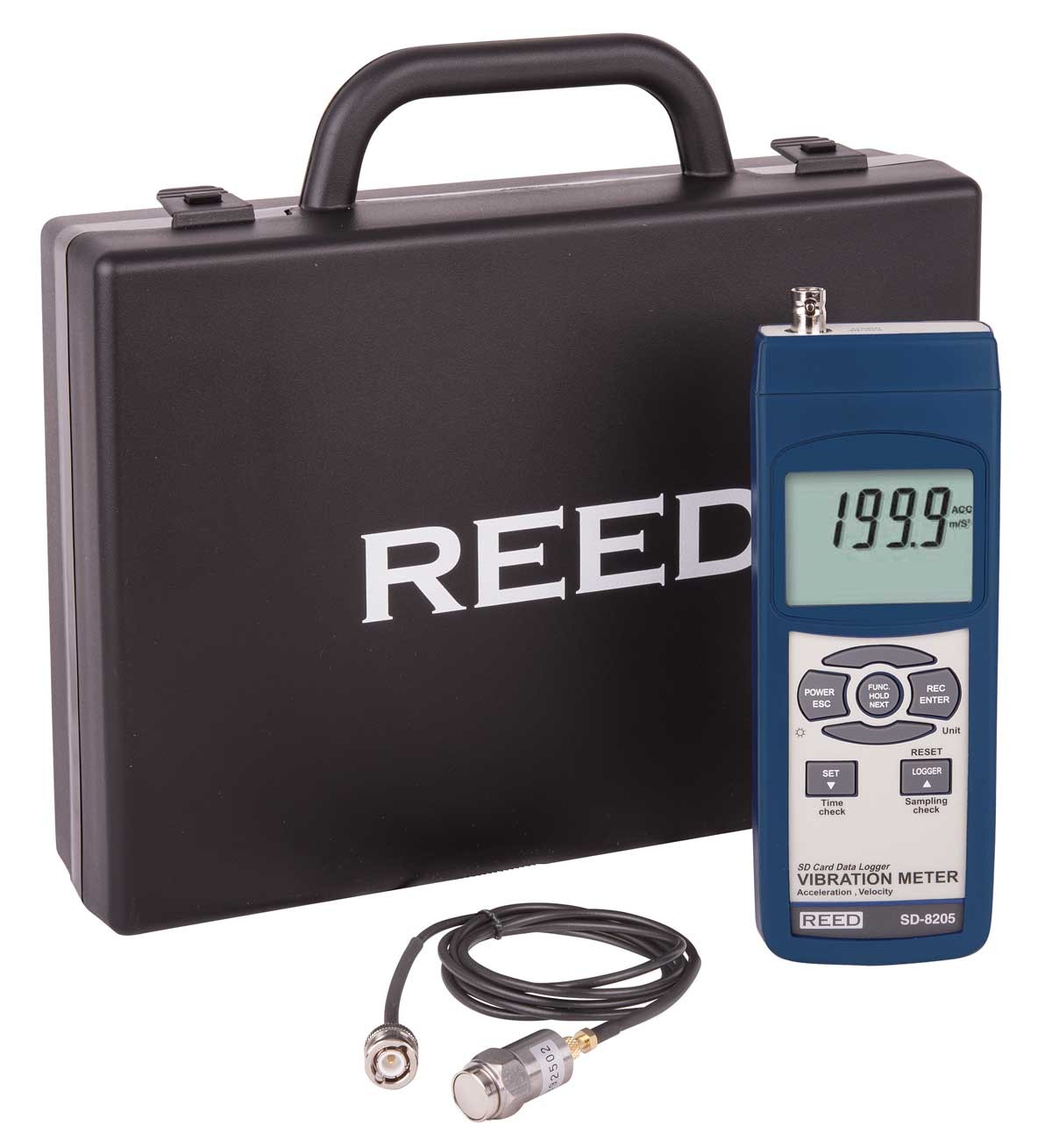 REED SD-8205 Data Logging Vibration Meter-Included