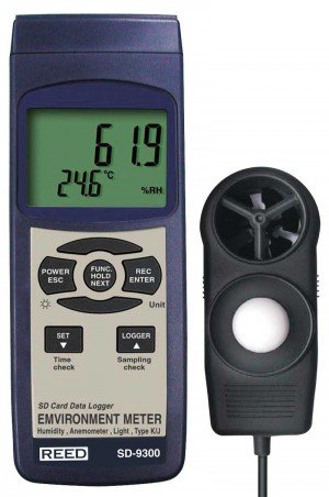 REED SD-9300 Data Logging Environmental Meter-
