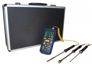 REED ST-610BDELUXE Deluxe Thermometer Kit with 3 Probes and Case-